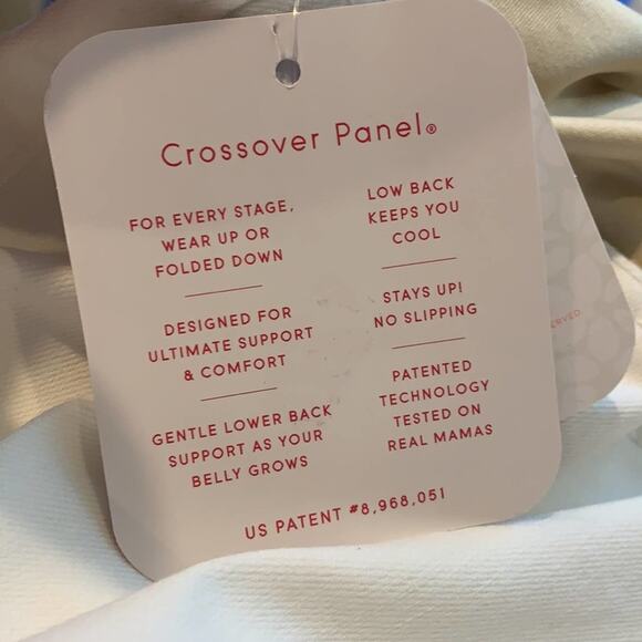 Ingrid & Isabel Maternity Crossover Panel White Skinny Pant Size 12/31 - Picture 7 of 8